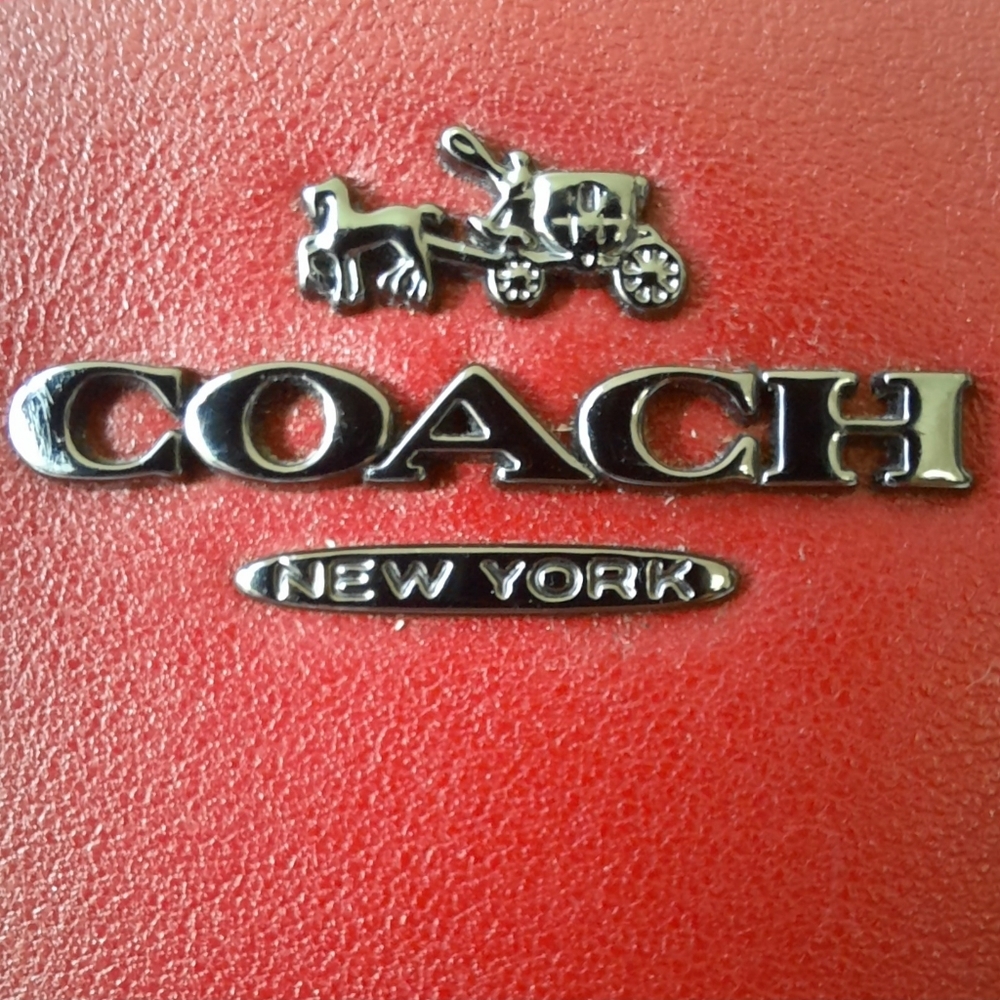 Ltd Ed DISNEY X COACH Mickey Mouse Dark Red Leather Tote Tag Shoulder Bag - Picture 8 of 16
